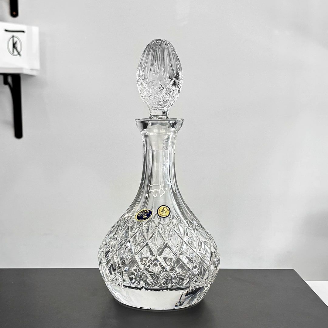 Decantor pentru whisky din cristal Bohemia