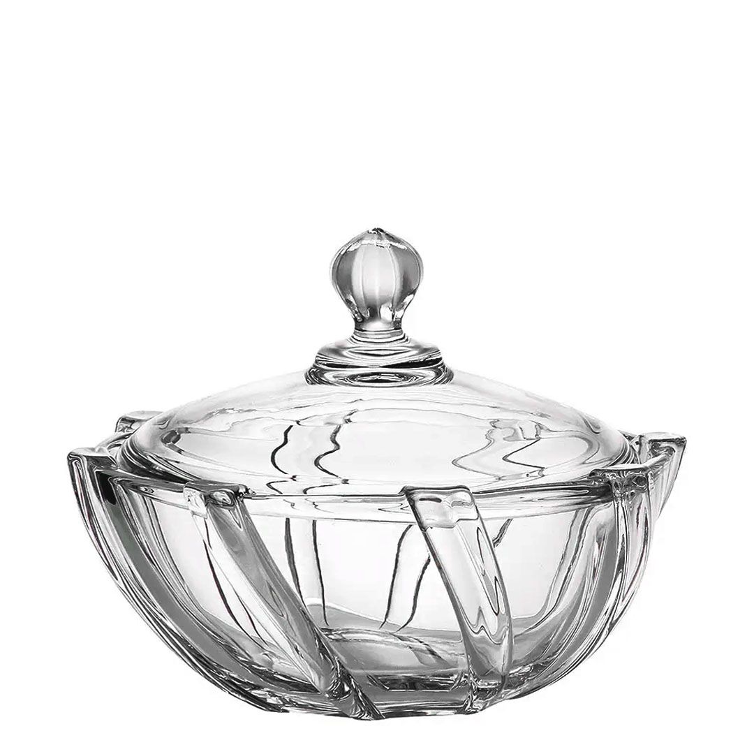 Bol cu capac din cristal Bohemia