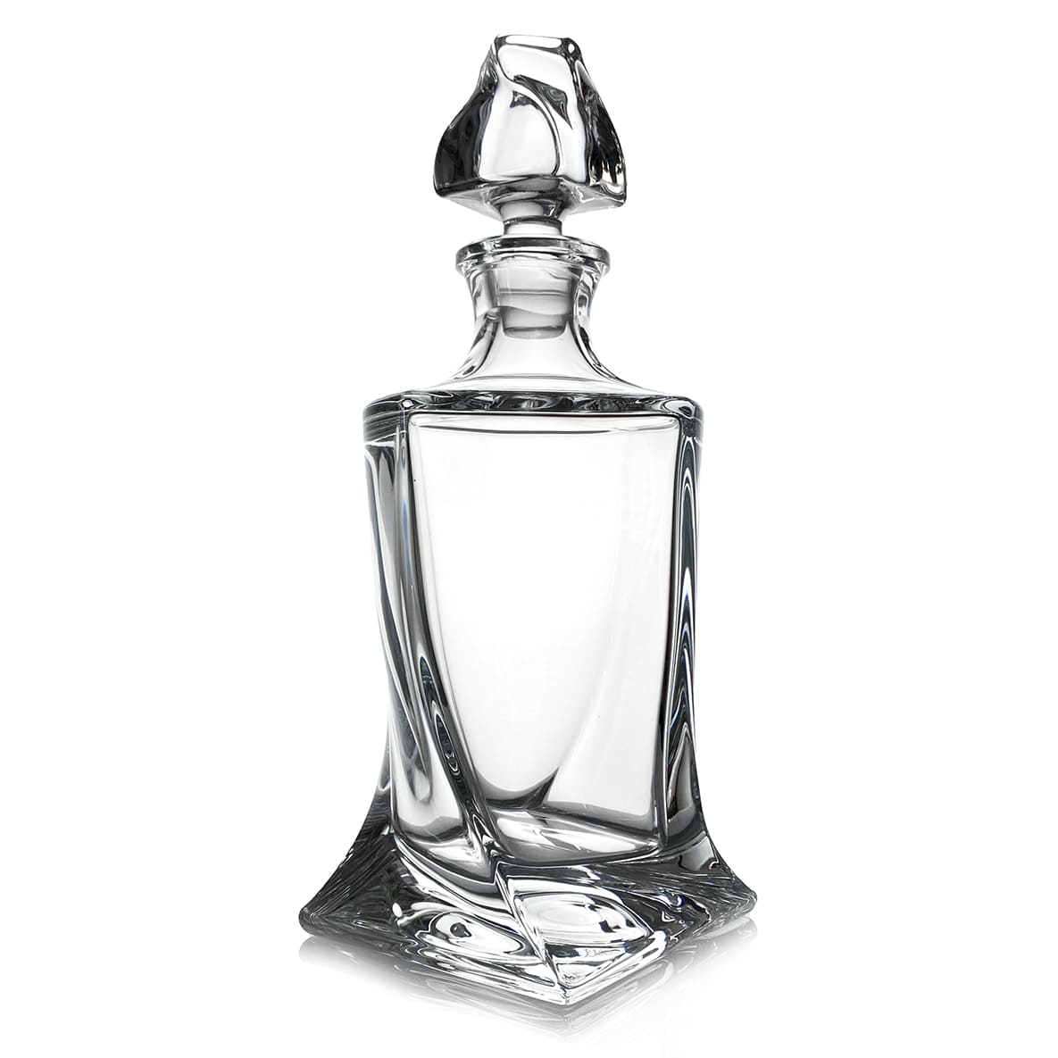 Decantor Quadro pentru whisky din cristal Bohemia