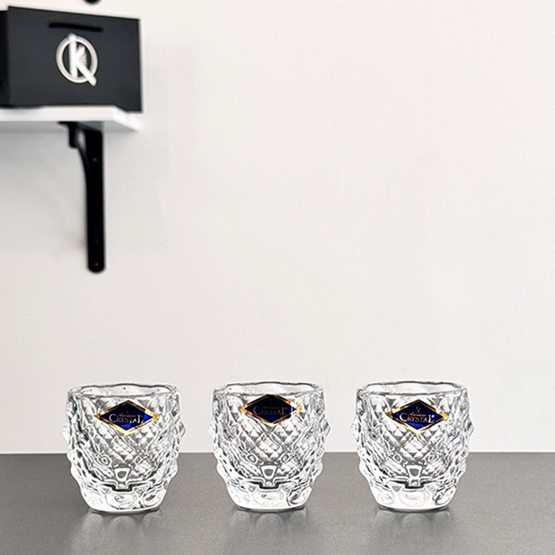 3 pahare din cristal de 50ml pentru vodka