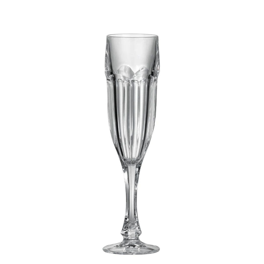 pahare pentru sampanie din cristal Bohemia 