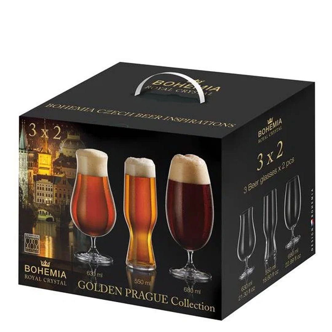 Set pentru bere din sticla Bohemia